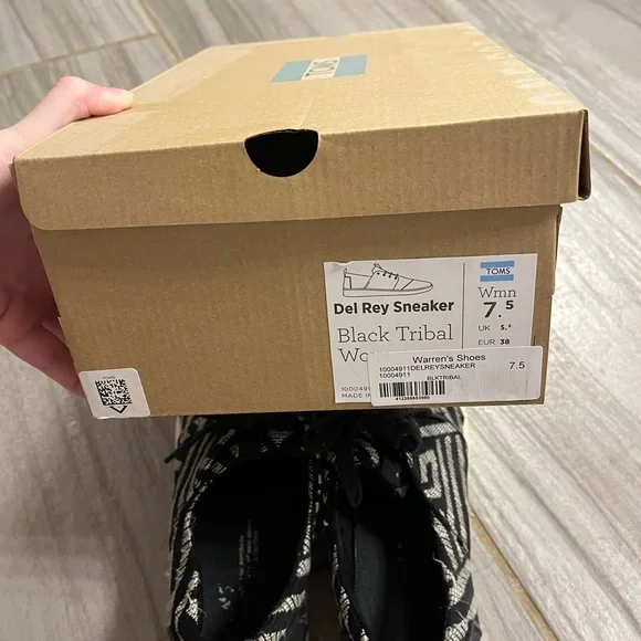 Toms Del Rey Sneaker Tribal Woven in Black - Picture 10 of 10